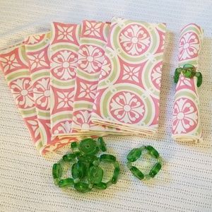 Pink Cloth Napkin Set